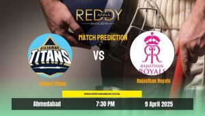 Read more about the article IPL 2025: Match 23 | Gujarat Titans vs Rajasthan Royals | Reddy Anna Book Match Prediction