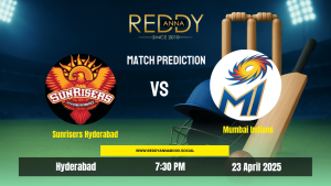 Read more about the article Reddy Anna Prediction: Who Will Win SRH vs MI – IPL 2025 Match 41?